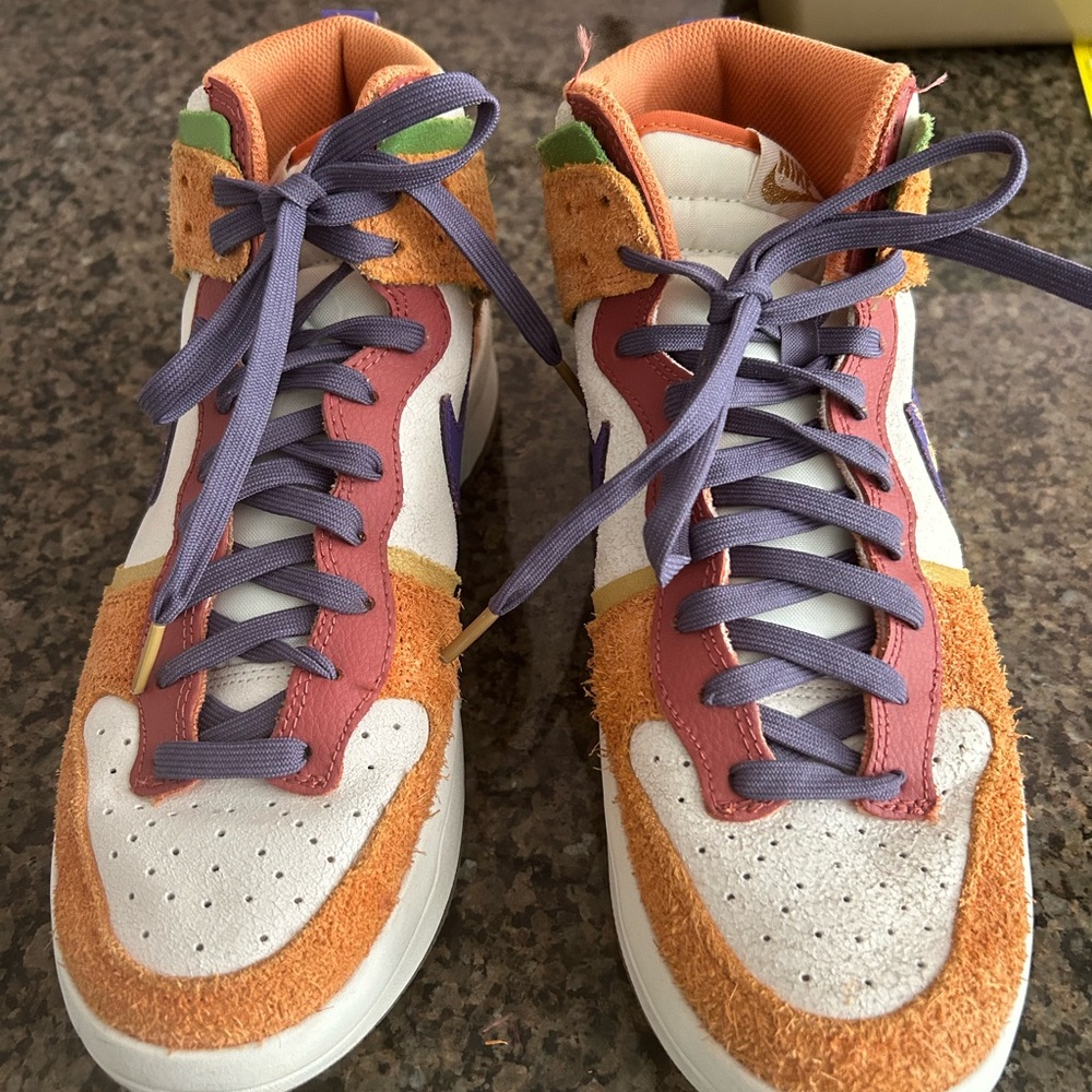 Nike Dunk High-Top Multicolor Sneakers